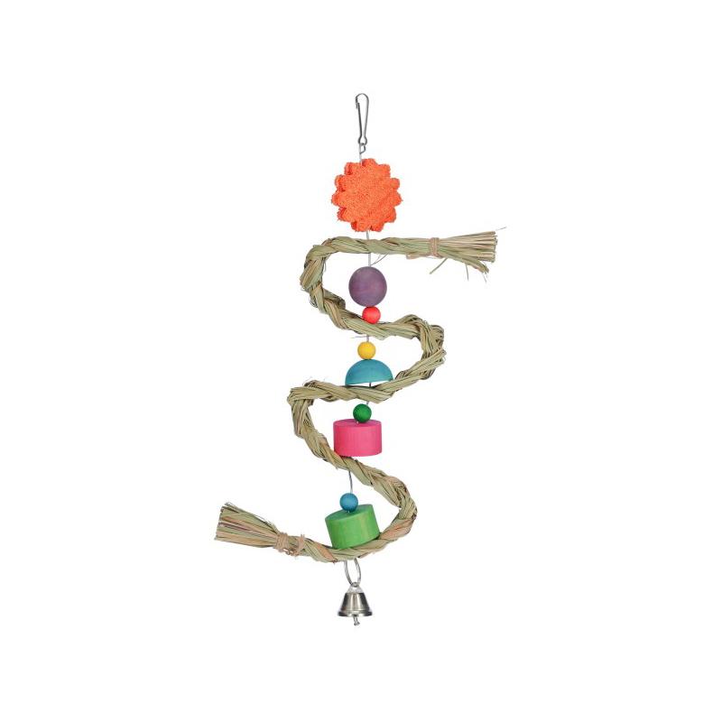 KERBL Igračka za ptice Nature sa zvonom, Šarena