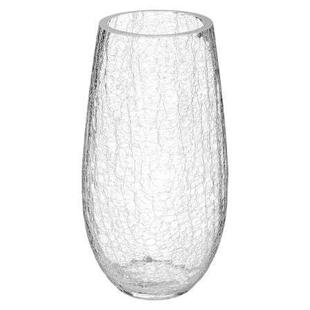 Atmosphera Vaza Crackled, 14x26.5  cm, Prozirna