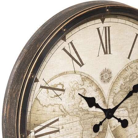 Atmosphera Zidni sat Tomy, 76 cm, Smeđi