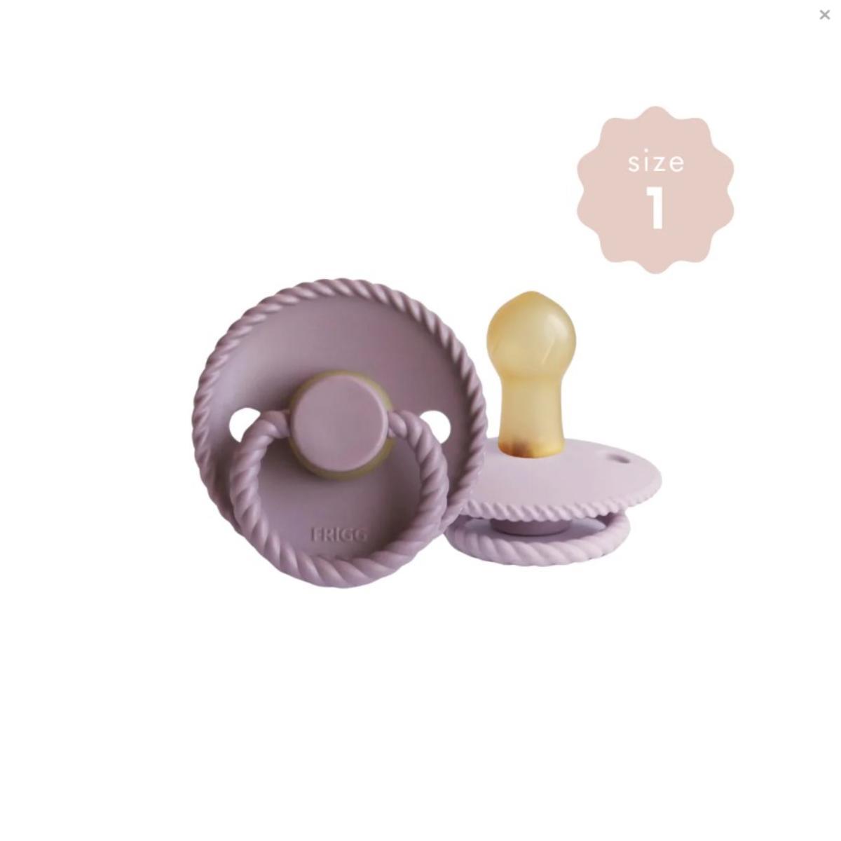 Frigg Dude za bebe do 6m Twilight Mauve/Soft Lilac Size 1 100436, 2 komada, Roze