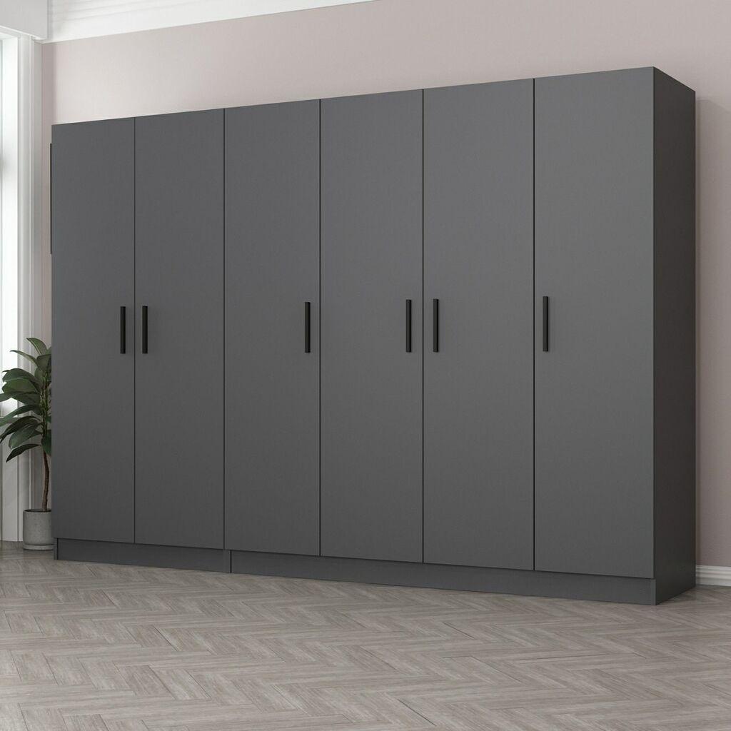 Hanah Home Ormar Kale-5080, 270x210x52 cm, Antracit