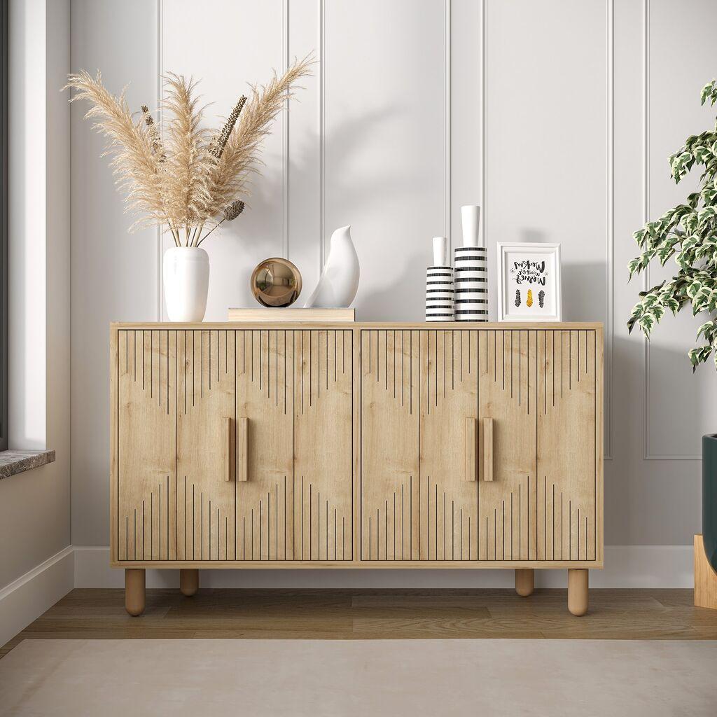 Hanah Home Konzolni sto Roger, 120x73,6x29,6 cm, Hrast