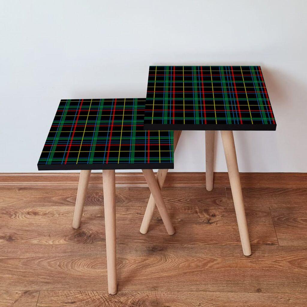 Hanah Home set stolića za kafu 2Shp384, 2 dijela, šareni