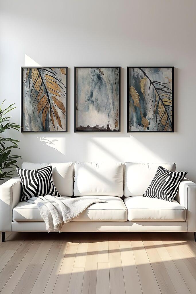 Wallity Uokvirena slika Huhu477S, 20x30 cm, 3 dijela
