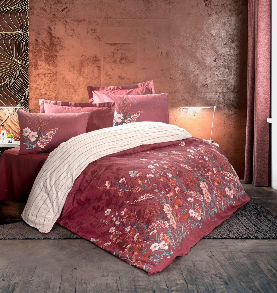 L'essentiel Maison set posteljine Wine, 160x220cm, Bordeaux