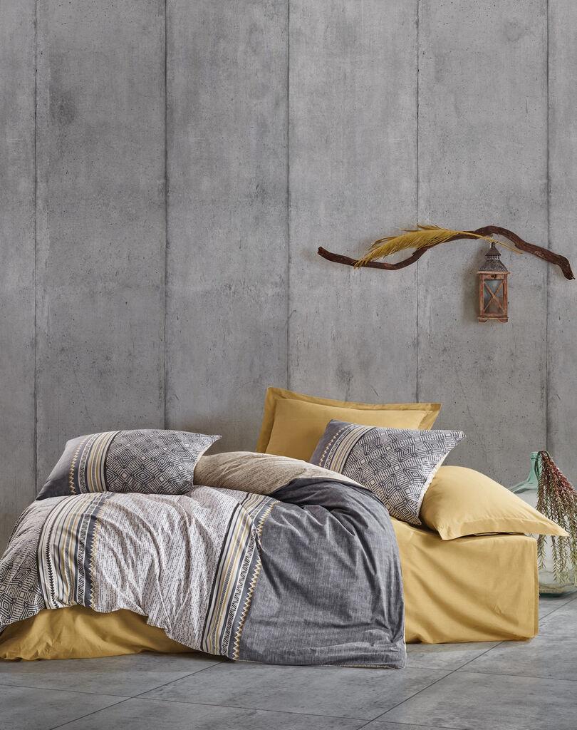 L'essentiel Maison set posteljine Nedra, 160x220cm, siva