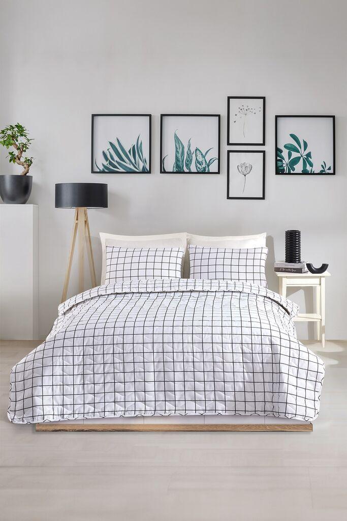 L'essentiel Maison set posteljine Artus, 200x220, bijelo-crna