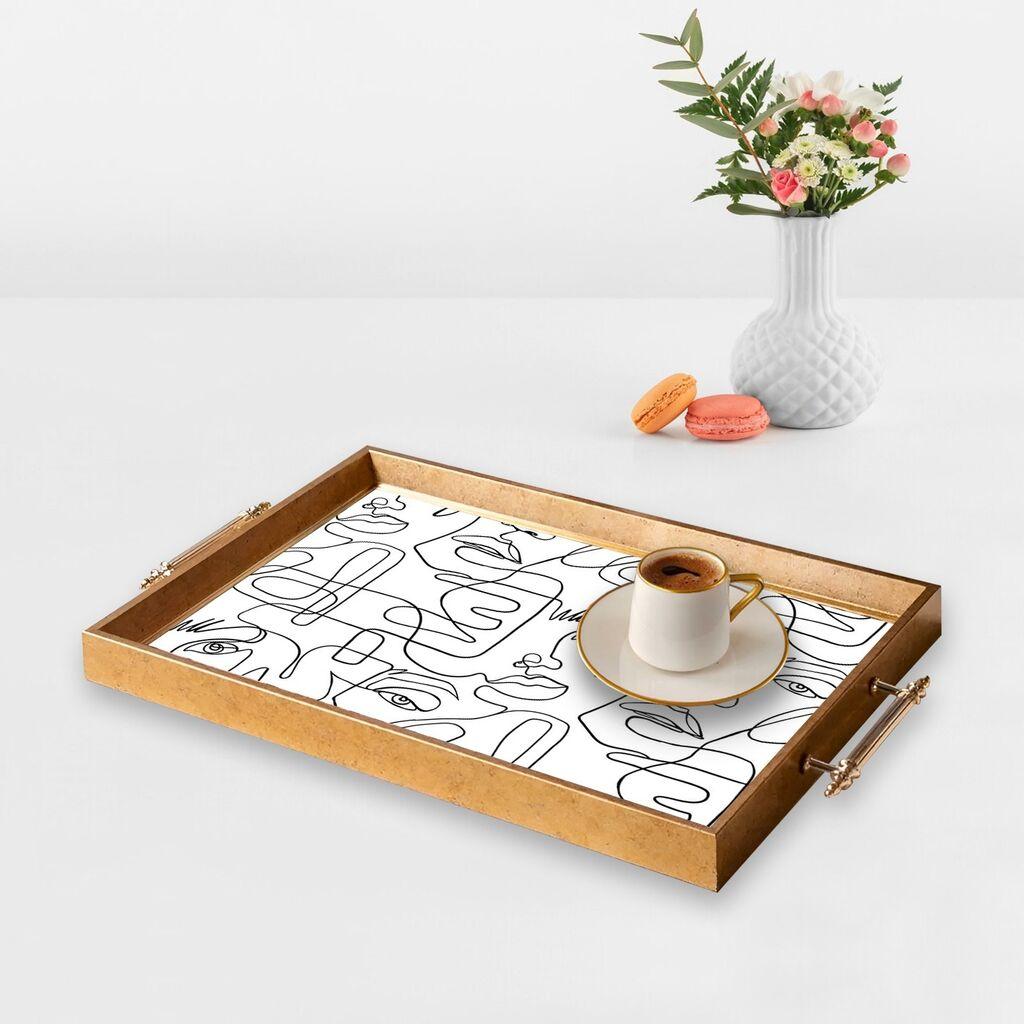 Aberto Design poslužavnik TPEA9809 50 x 29 x 3,5 cm, šareni
