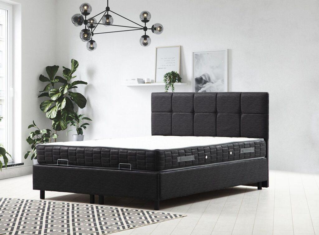 Hanah Home Francuski krevet Vitalia, 140x114x200 cm, Antracit