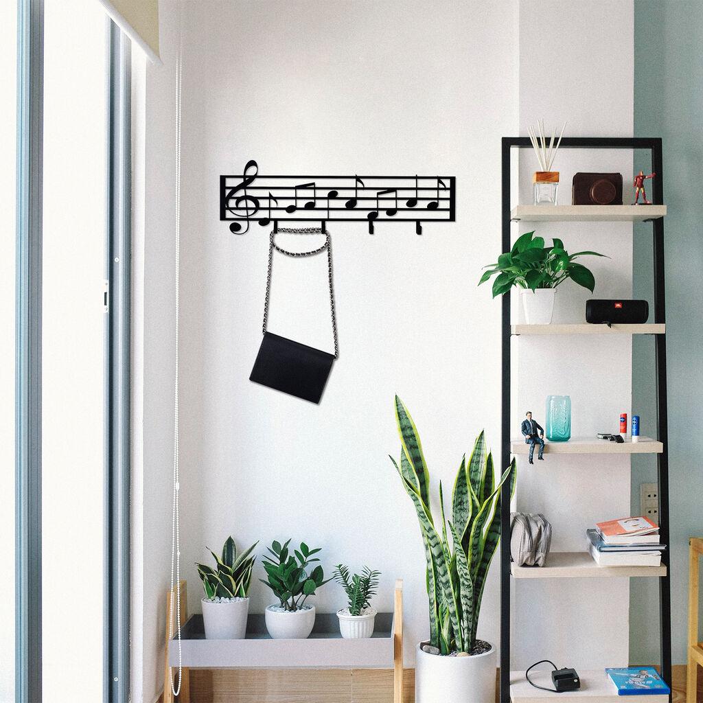 Wallity Čiviluk Muzičke note, crne