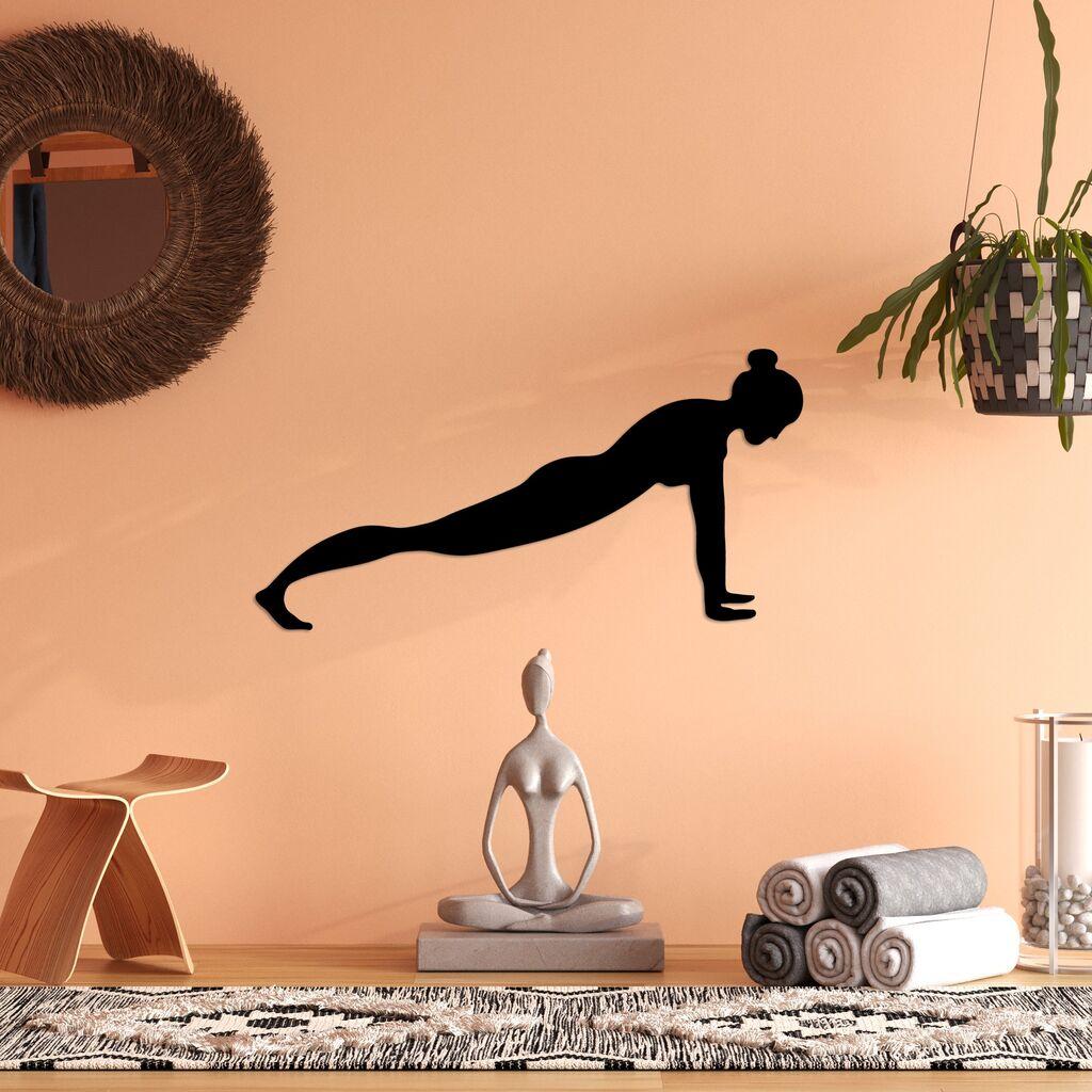 Wallity Zidna dekoracija Yoga 7, 60x30cm, Crna