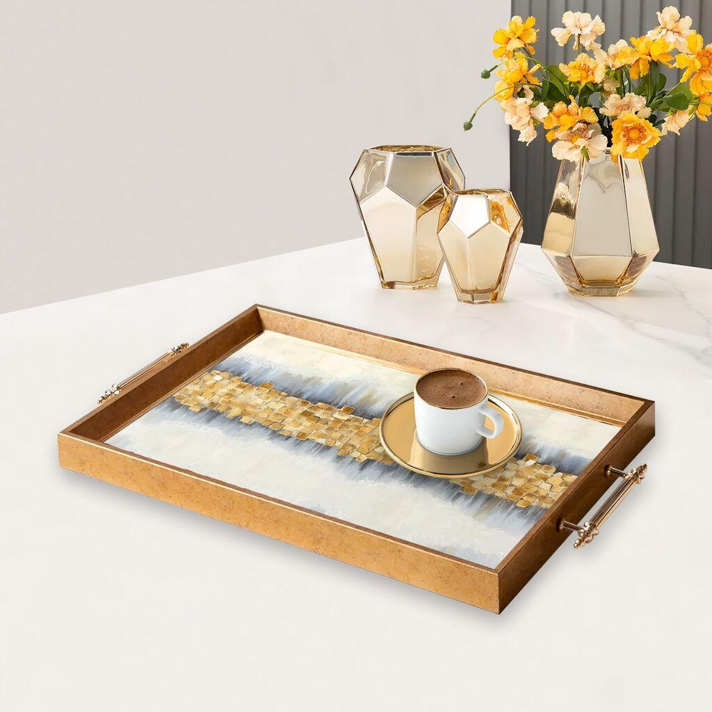 Aberto Design poslužavnik TPEA9855 50 x 29 x 3,5 cm, šareni
