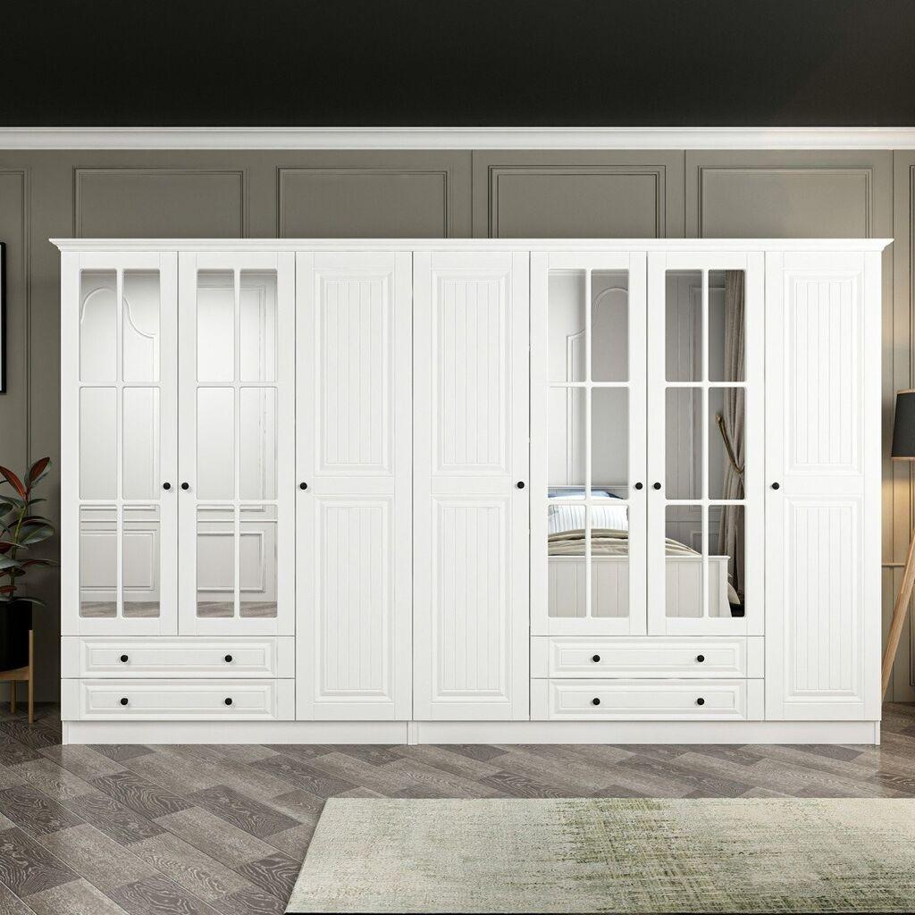Hanah Home Ormar Kale-4022, 315x190x52 cm, Bijela