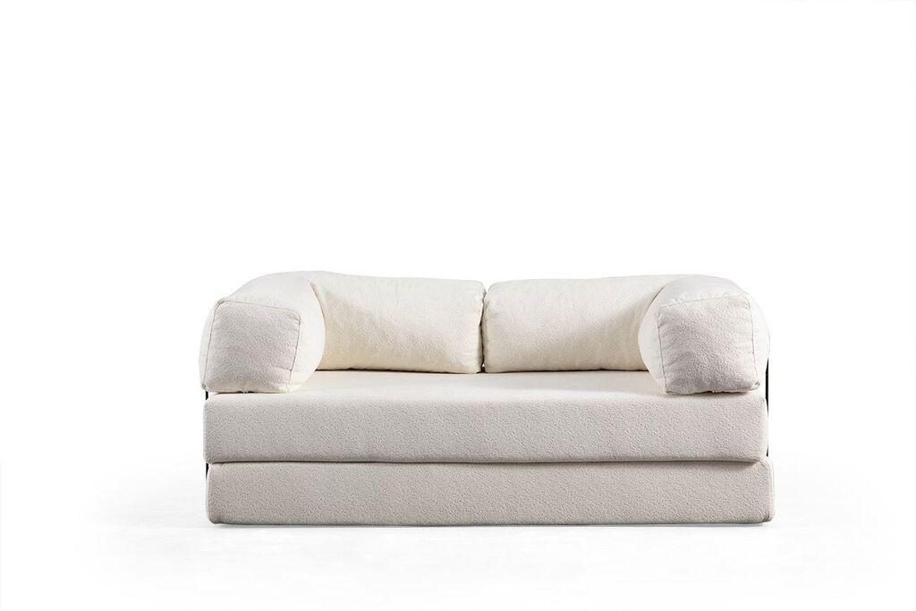 Atelier del Sofa Dvosjed Via Con, 200x100x80 cm, Bijela