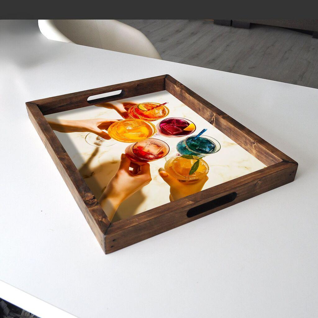 Aberto Design poslužavnik REF043 48 x 38 x 4 cm, šareni