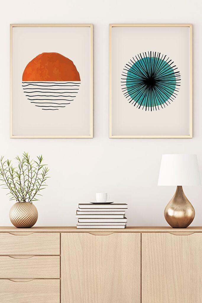 Wallity Uramljena slika Huhu31, 50x70 cm , 2 dijela