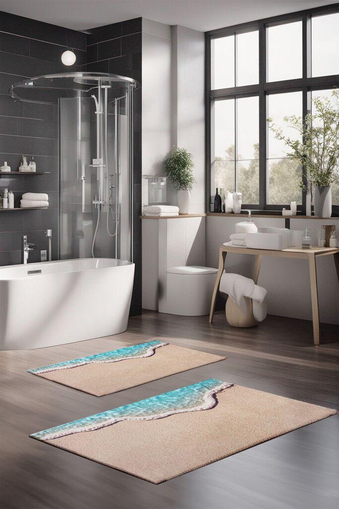 L'essentiel Maison Set tepiha za kupatilo CT-5206, 2 komada, bež