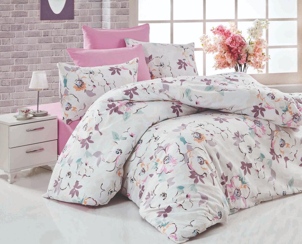 L'essentiel Maison set posteljine Ela, 160x220cm, ljubičasta