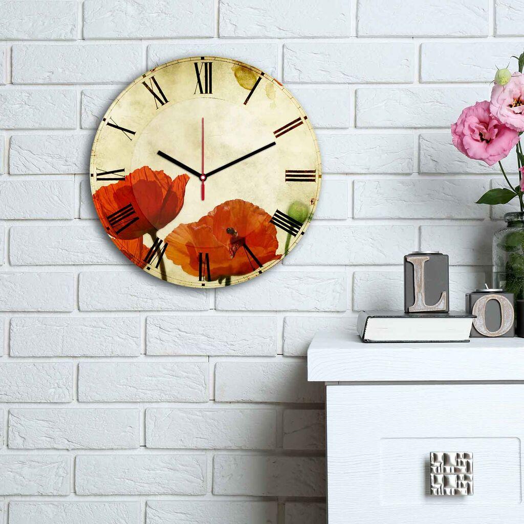 Zidni sat Wallity MDF 30cm šareni