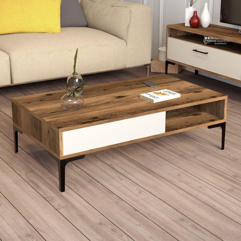 Hanah Home Club sto Istanbul, 105x32.6x60 cm, Krem-smeđa