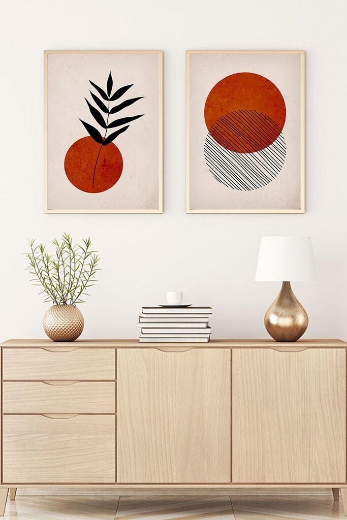 Uramljena slika Wallity Huhu189, 35x50 cm, 2 dijela