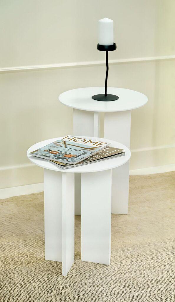Hanah Home Leo set klub stolova, 2 dijela, bijela