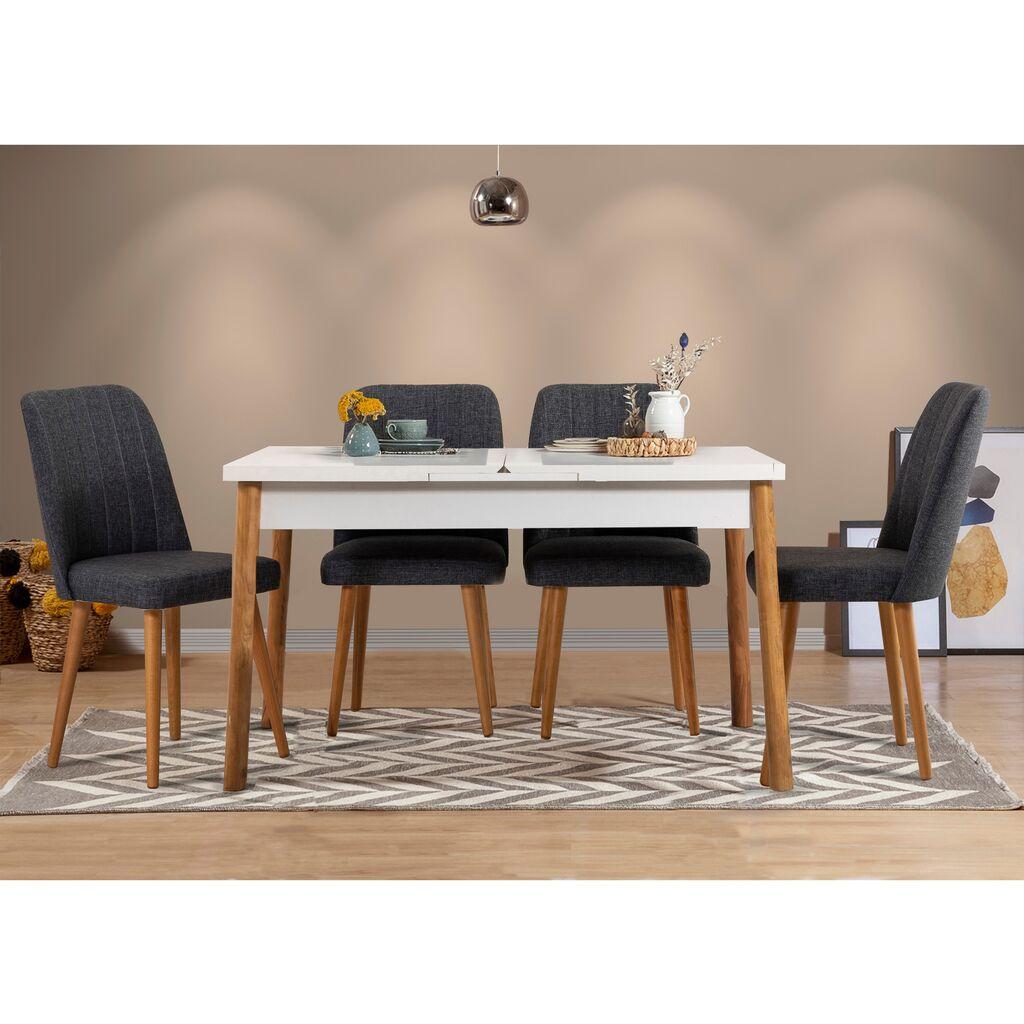 Hanah Home Santiago Trpezarijski set, bijelo-smeđa