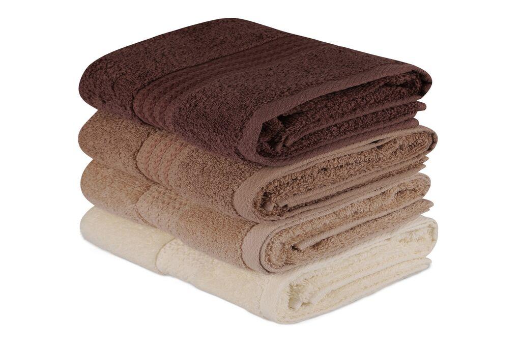 L'Essentiel Maison Set peškira Rainbow, 50x90cm, 4 dijela, Smeđa
