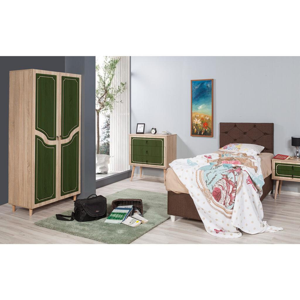 Hanah Home Ormar Stil-623, 90x192x52 cm, Hrast-maslinasta boja