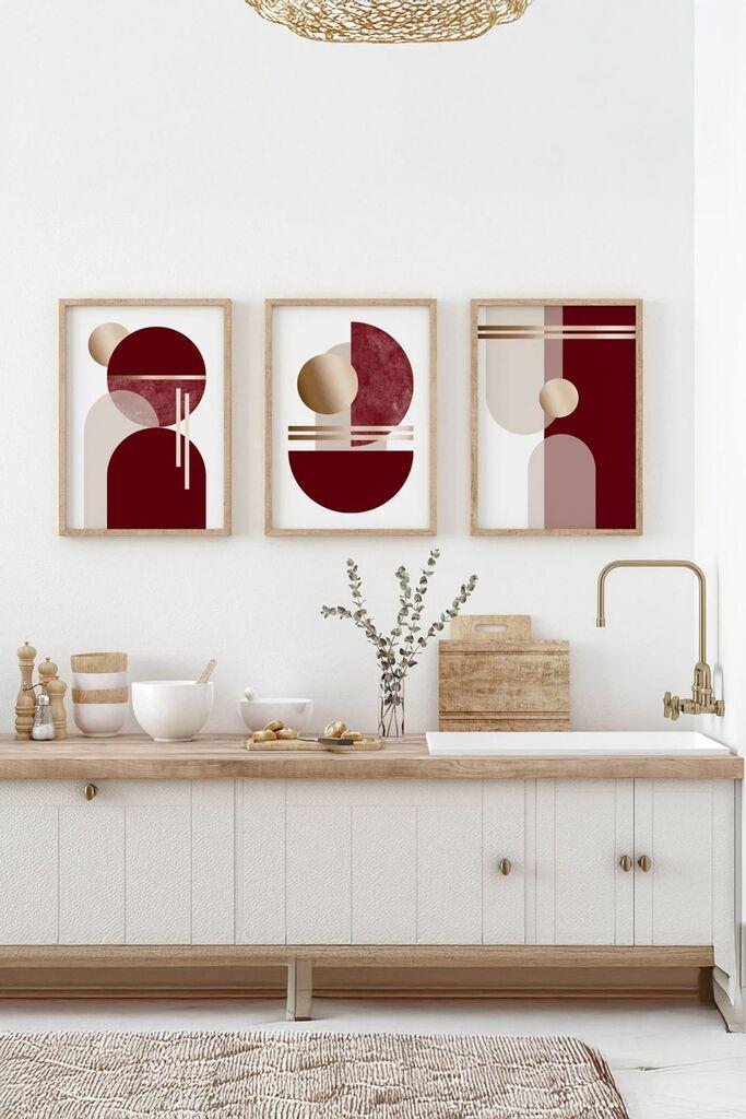 Wallity Slika Ersydata8-70100, 3 dijela, 70 x 100 cm