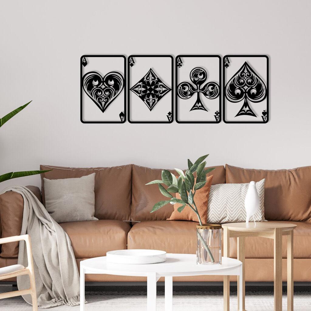 Wallity Zidna dekoracija za korpu za smeće, 110x40 cm, 1,2 mm, crna