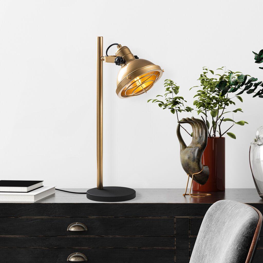 Opviq Stona lampa E14 Grlo, Zlatna
