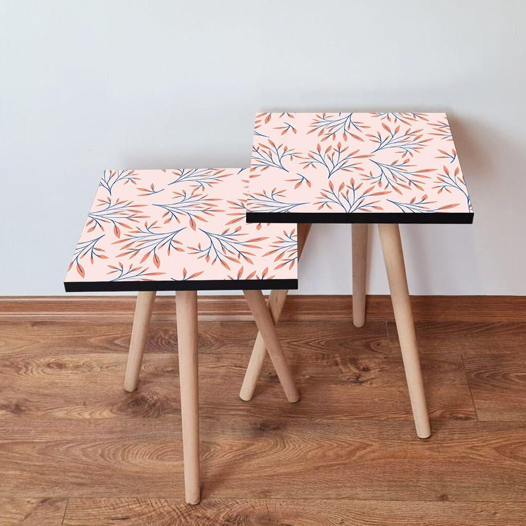 Hanah Home set stolića za kafu 2Shp70, 2 dijela, šareni