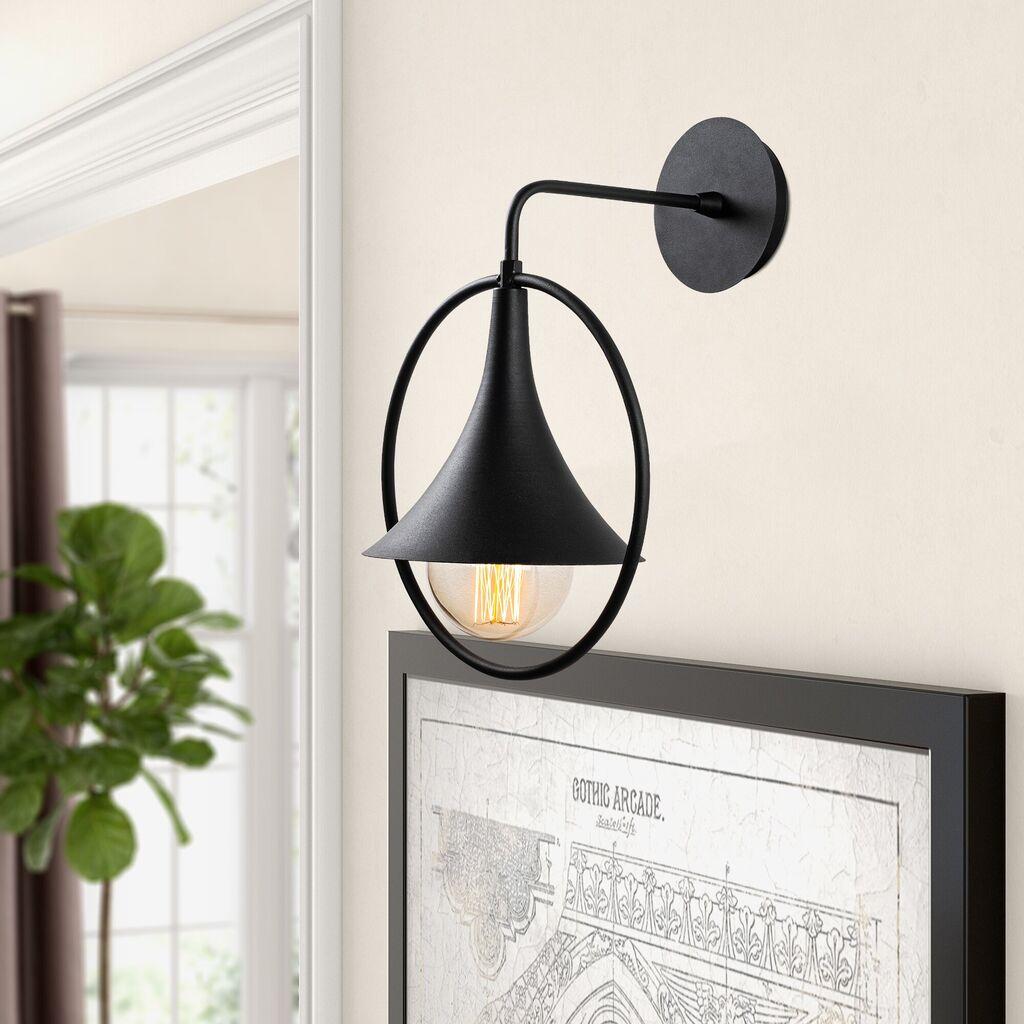 Opviq Zidna lampa E27 Max 40W, Crna