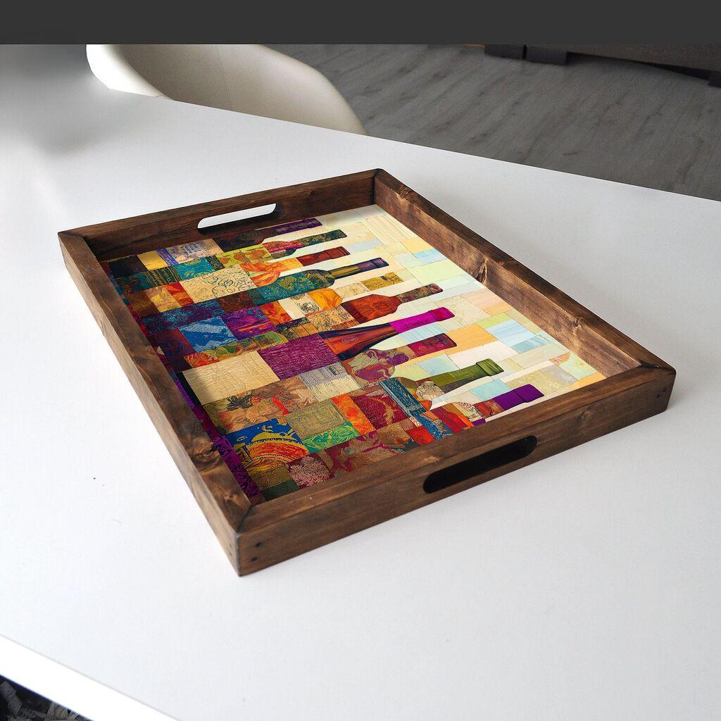 Aberto Design poslužavnik REF026 48 x 38 x 4 cm, šareni