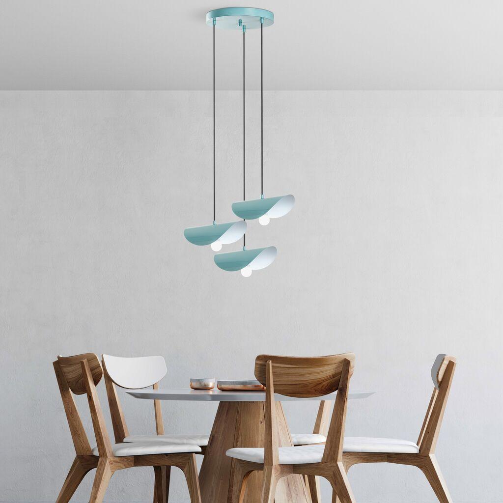 Opviq Luster Eger-Mr-964, 75-106cm, O50 cm, 3xE27, Tirkizna
