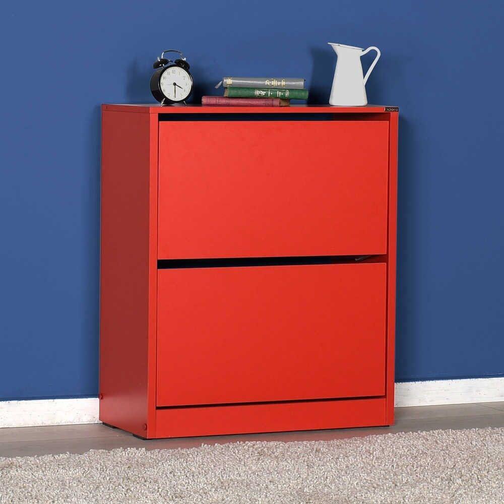 Hanah Home Stalak za cipele Shc-520-Kk-1, 73 cmx84 cmx26 cm, Crvena