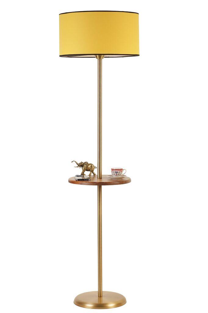 Opviq Podna lampa Mercan, 160 cm, E27, Zlatna boja