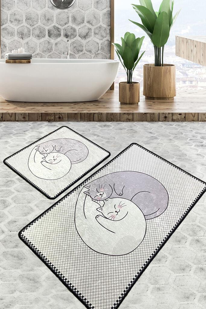 L'essentiel Maison Set od 2 kupaonska tepiha Šarene