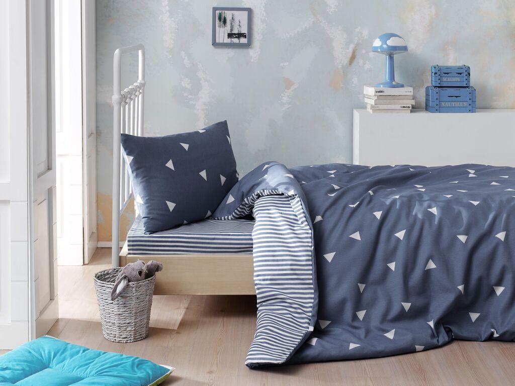 L'essentiel Maison set posteljine Ucgen, 160x220cm, Teget