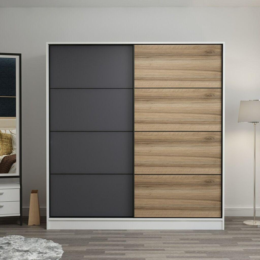 Hanah Home Ormar Kale-3160, 180x190x52 cm, Antracit-smeđa