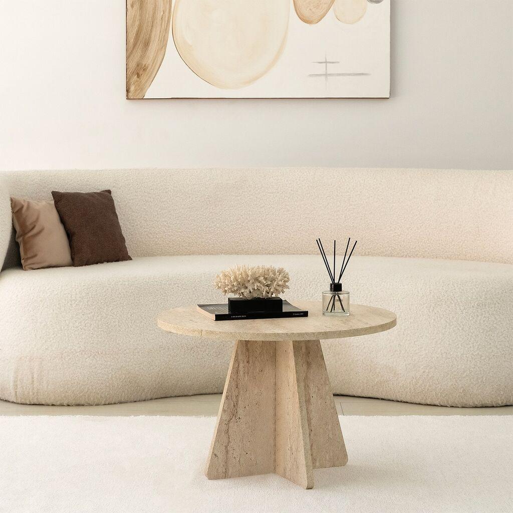 Hanah Home Club sto Mushroom, 60x40x60 cm, krem