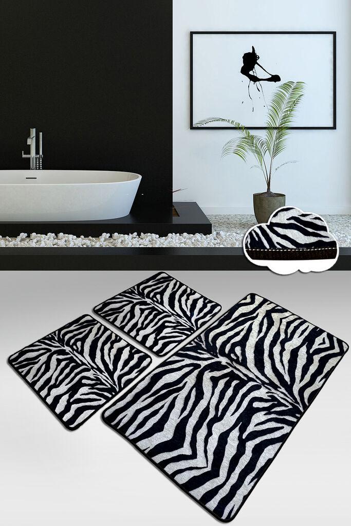L'essentiel Maison Set od 3 kupaonska tepiha Colorful