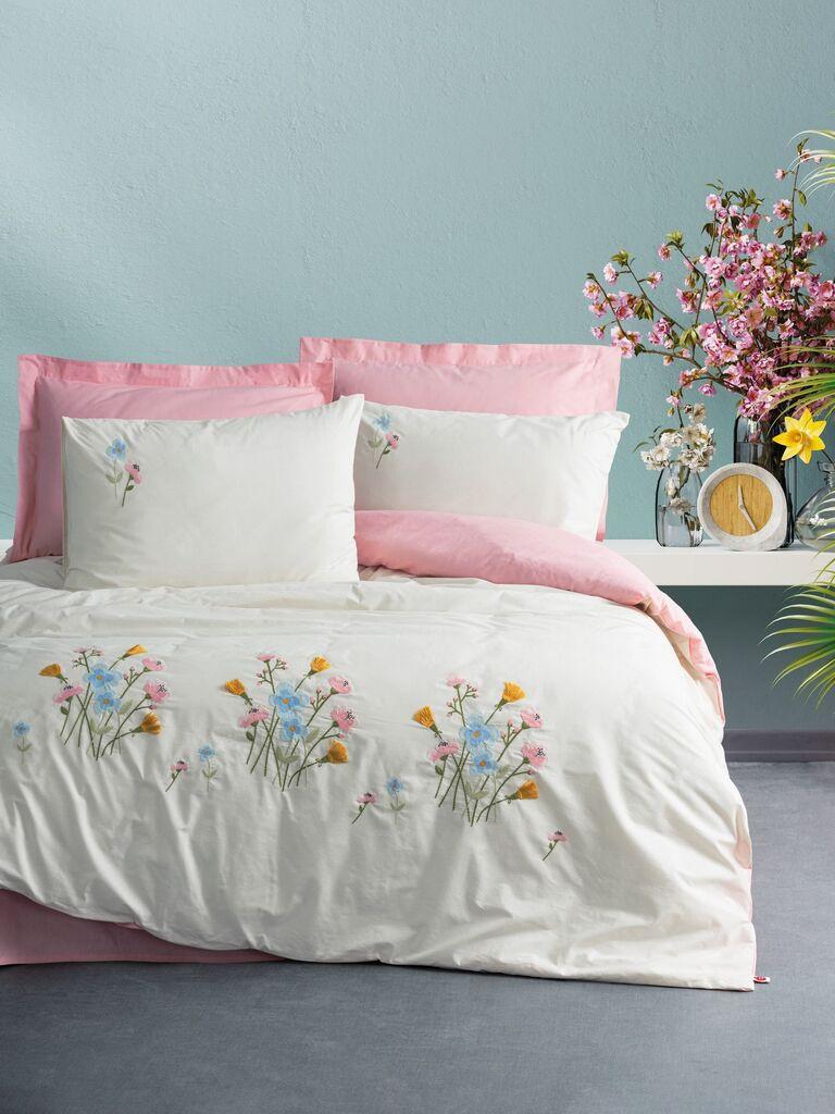 L'essentiel Maison set posteljine Delbin, 200x220 cm, roze