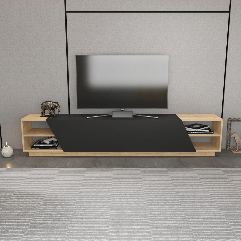 Hanah Home TV komoda Rhodes, 240x37,1x47,4 cm, antracit boja