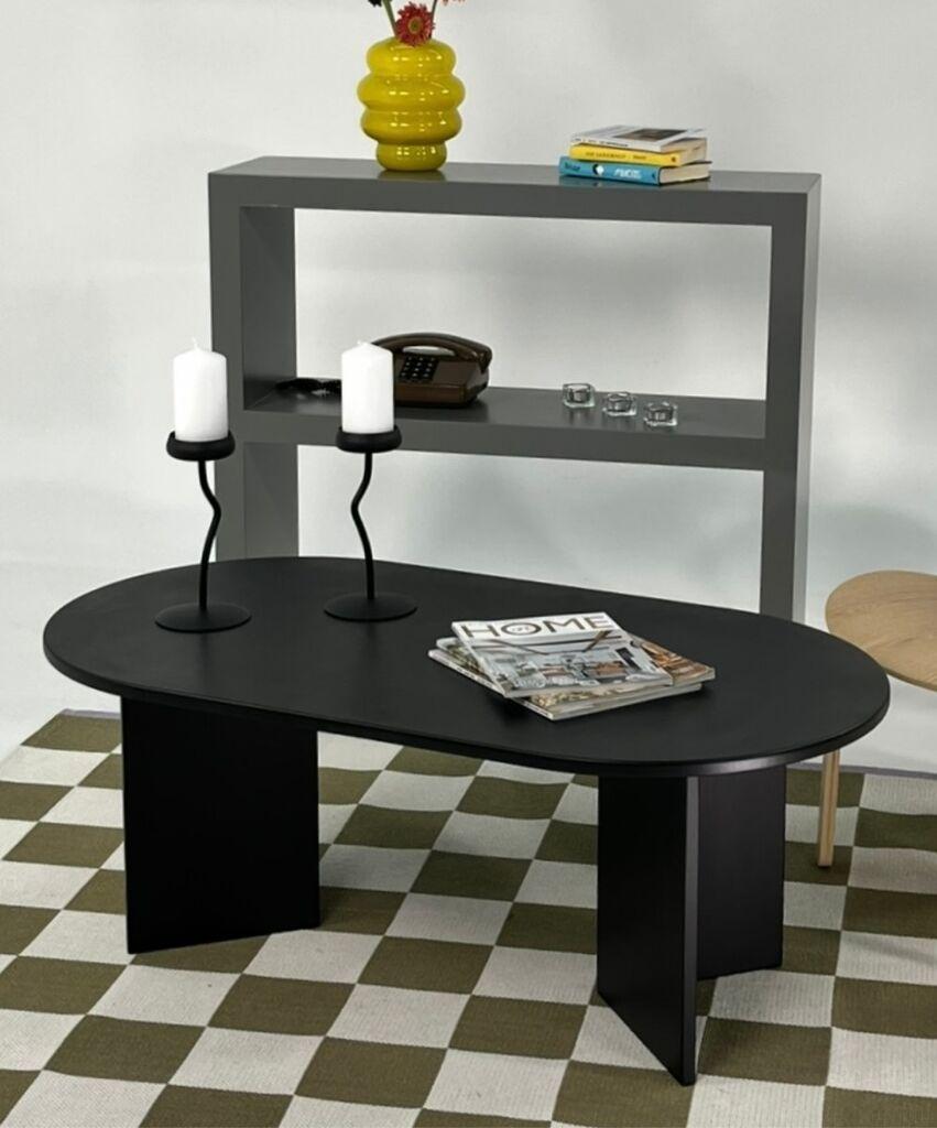 Hanah Home Club sto Leo Veliki, 110x42x60 cm, Crni
