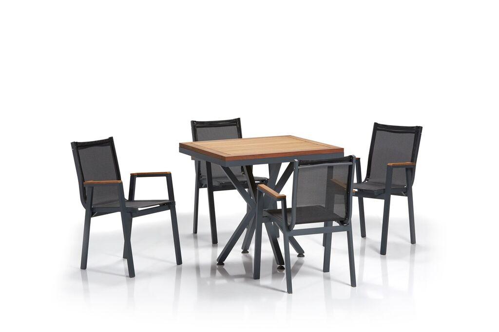 Hanah Home Set vrtnog nameštaja Samara 3, Crni