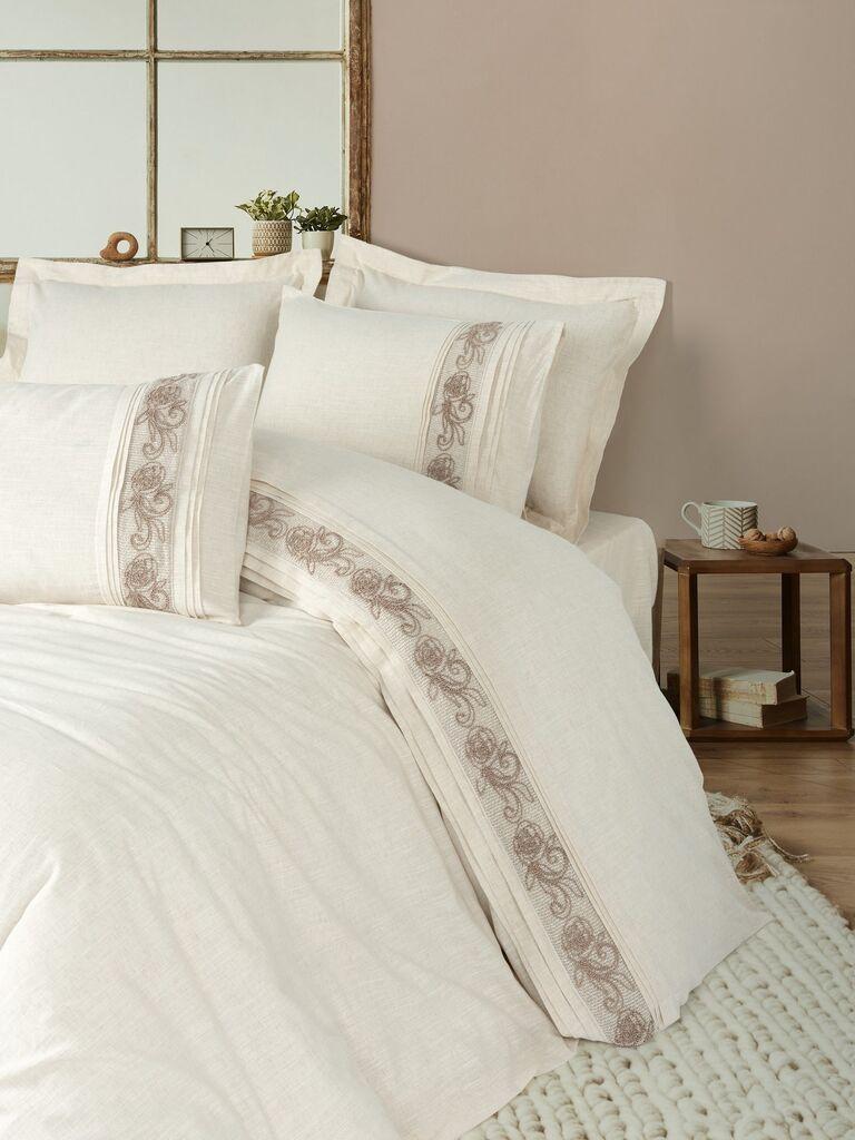 L'essentiel Maison set posteljine Floro, 200x220 cm, krem