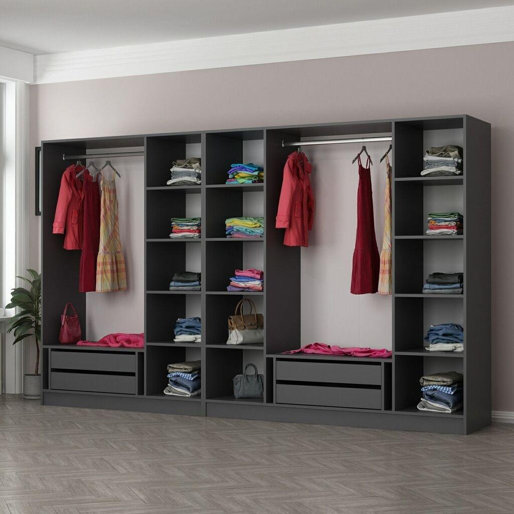 Hanah Home Ormar Kale-4942, 315x190x52 cm, Antracit