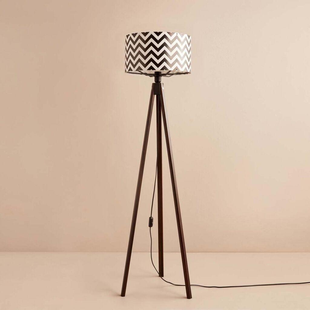 Opviq AYD 3462 Podna lampa, crno-bijela